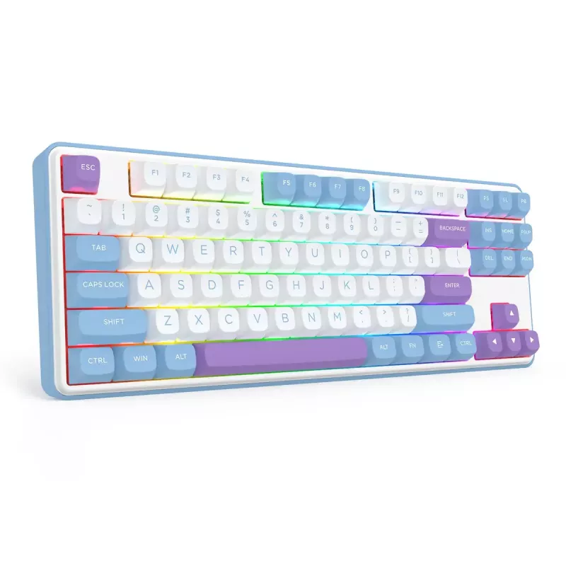 Mechanische Tastatur REDRAGON K707WBP-RGB-PRO Kabelgebunden USB Blau Weiß