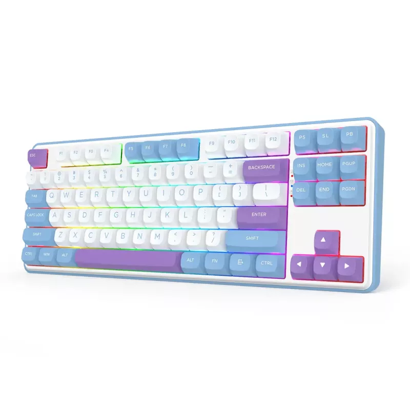 Mechanische Tastatur REDRAGON K707WBP-RGB-PRO Kabelgebunden USB Blau Weiß