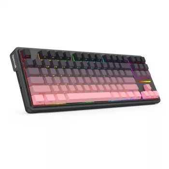 Mechanische Tastatur REDRAGON Antonium Pro K728SP-RGB-PRO — USB, RF Wireless, Bluetooth, Schwarz/Pink