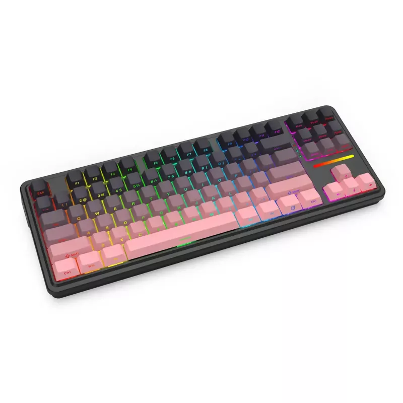 Mechanische Tastatur REDRAGON Antonium Pro K728SP-RGB-PRO — USB, RF Wireless, Bluetooth, Schwarz/Pink