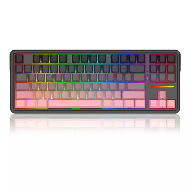 Mechanische Tastatur REDRAGON Antonium Pro K728SP-RGB-PRO — USB, RF Wireless, Bluetooth, Schwarz/Pink