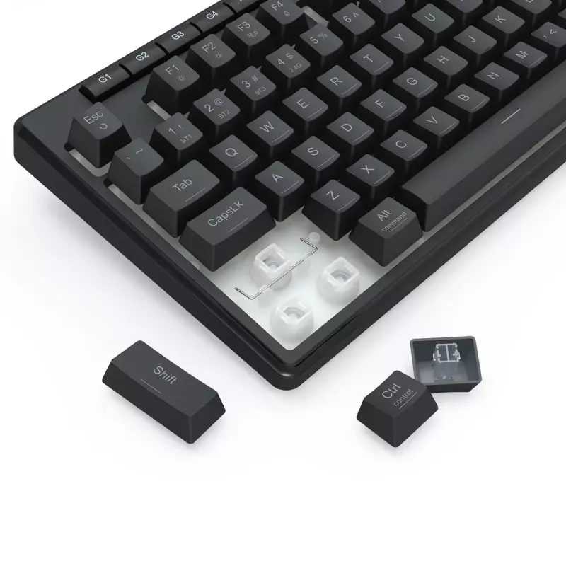 REDRAGON K516RGB-PRO SHIVA PRO 87 Tastatur USB RF Wireless Bluetooth Schwarz
