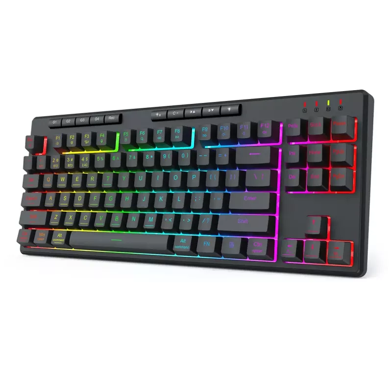 REDRAGON K516RGB-PRO SHIVA PRO 87 Tastatur USB RF Wireless Bluetooth Schwarz