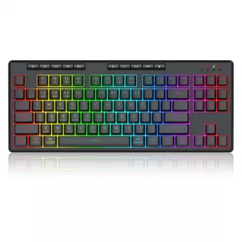 REDRAGON K516RGB-PRO SHIVA PRO 87 Tastatur USB RF Wireless Bluetooth Schwarz