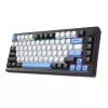 Tastatur REDRAGON K732WLB-RGB-PRO URANUS PRO — 65 % mechanisch, USB + RF Wireless + Bluetooth, QWERTY, Englische Layouts, 1,5 m Kabel, Schwarz/Weiß