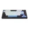 Tastatur REDRAGON K732WLB-RGB-PRO URANUS PRO — 65 % mechanisch, USB + RF Wireless + Bluetooth, QWERTY, Englische Layouts, 1,5 m Kabel, Schwarz/Weiß