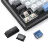 Tastatur REDRAGON K732WLB-RGB-PRO URANUS PRO — 65 % mechanisch, USB + RF Wireless + Bluetooth, QWERTY, Englische Layouts, 1,5 m Kabel, Schwarz/Weiß
