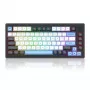 Tastatur REDRAGON K732WLB-RGB-PRO URANUS PRO — 65 % mechanisch, USB + RF Wireless + Bluetooth, QWERTY, Englische Layouts, 1,5 m Kabel, Schwarz/Weiß