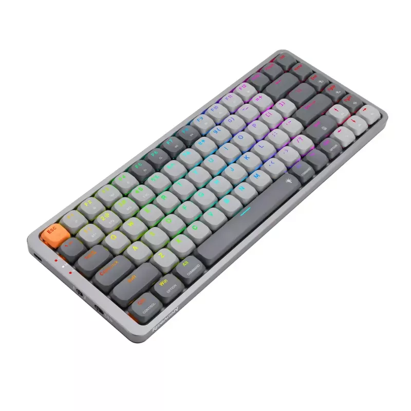 Mechanische Tastatur REDRAGON K652GG-RGB-PRO Kabelgebunden Kabellos Bluetooth Grau