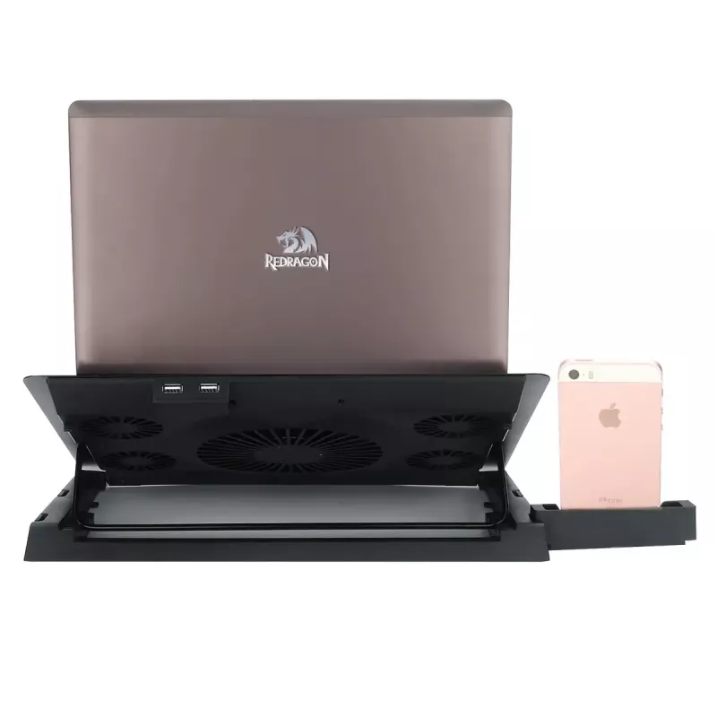 Laptop-Kühlpad REDRAGON GCP500 Ivy ergonomisches Design 5 Lüfter