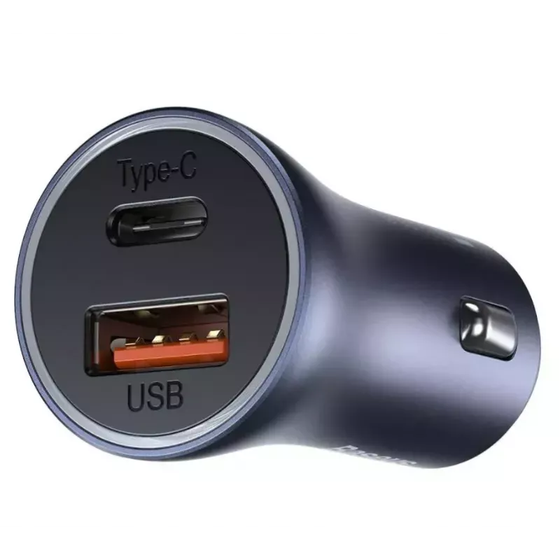 Auto-Ladegerät Baseus TZCCJD-0G 40W Dunkelgrau — USB-Fahrzeugnetzteil, 40W Ausgang