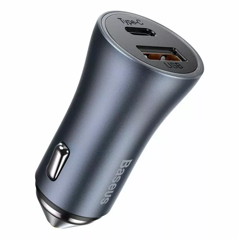 Auto-Ladegerät Baseus TZCCJD-0G 40W Dunkelgrau — USB-Fahrzeugnetzteil, 40W Ausgang