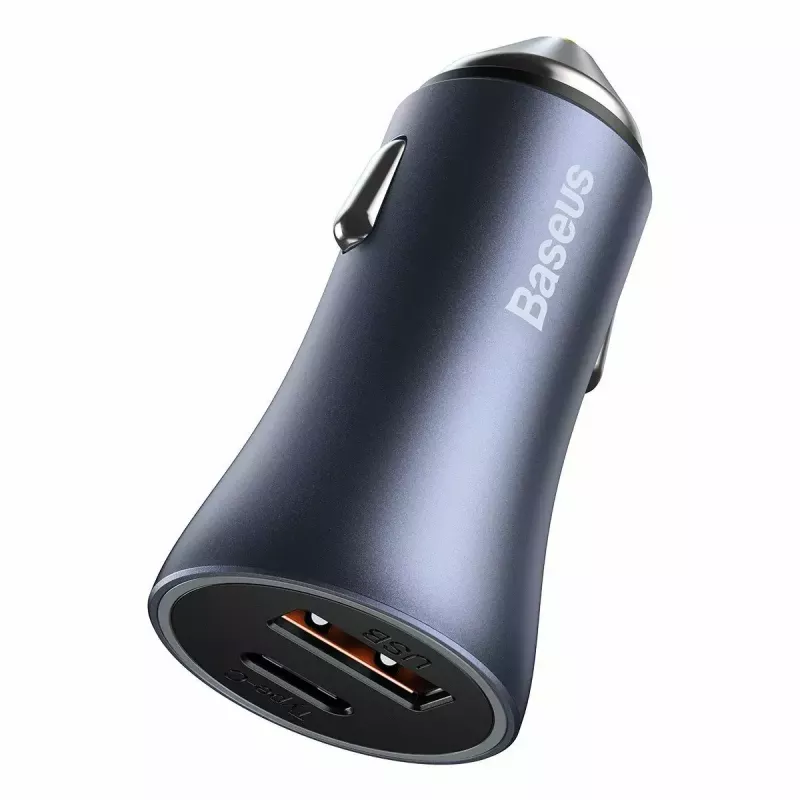 Auto-Ladegerät Baseus TZCCJD-0G 40W Dunkelgrau — USB-Fahrzeugnetzteil, 40W Ausgang