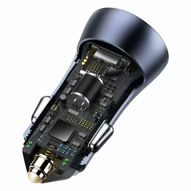Auto-Ladegerät Baseus TZCCJD-0G 40W Dunkelgrau — USB-Fahrzeugnetzteil, 40W Ausgang