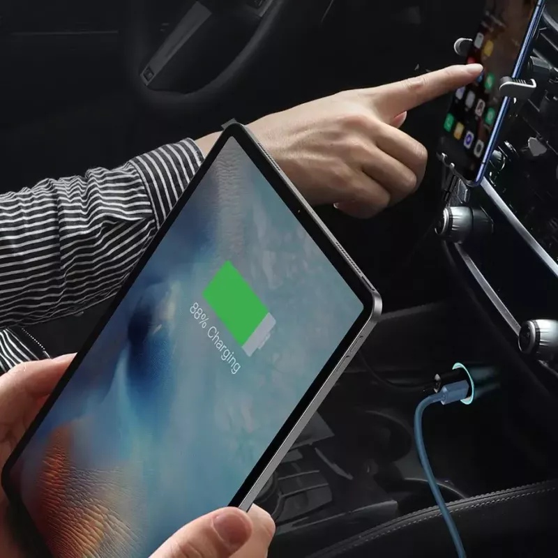 Auto-Ladegerät Baseus TZCCJD-0G 40W Dunkelgrau — USB-Fahrzeugnetzteil, 40W Ausgang