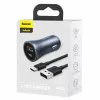 Auto-Ladegerät Baseus TZCCJD-0G 40W Dunkelgrau — USB-Fahrzeugnetzteil, 40W Ausgang
