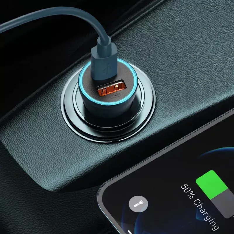 Auto-Ladegerät Baseus TZCCJD-0G 40W Dunkelgrau — USB-Fahrzeugnetzteil, 40W Ausgang