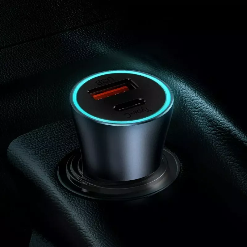 Auto-Ladegerät Baseus TZCCJD-0G 40W Dunkelgrau — USB-Fahrzeugnetzteil, 40W Ausgang