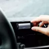 Aktive Halterung Baseus Steel Cannon Mobiltelefon Schwarz Silber