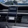Aktive Halterung Baseus Steel Cannon Mobiltelefon Schwarz Silber
