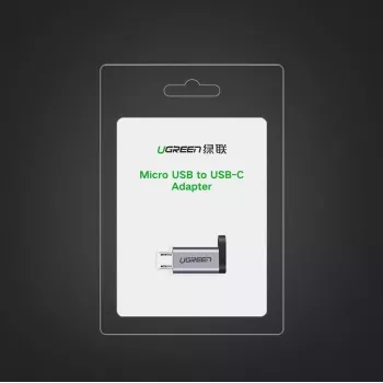 USB-Adapter UGREEN USB-C auf microUSB Grau, leicht 0,4 kg
