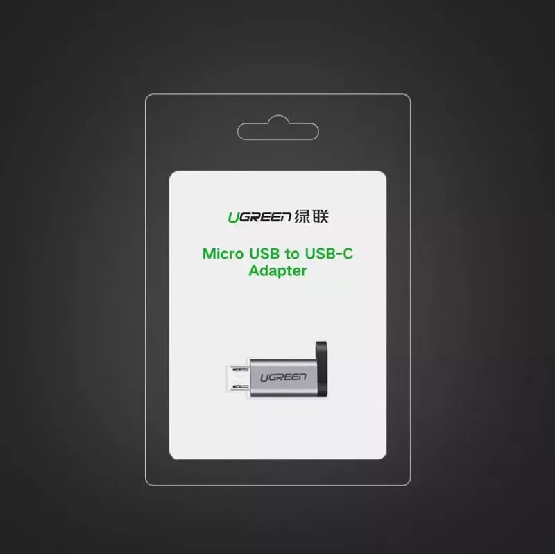 USB-Adapter UGREEN USB-C auf microUSB Grau, leicht 0,4 kg