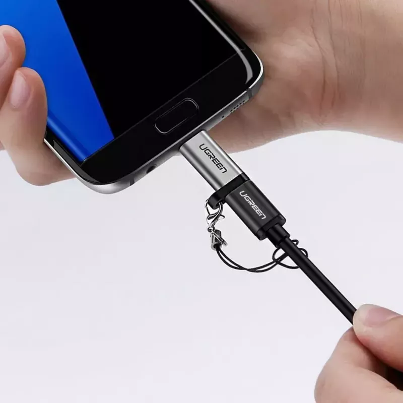 USB-Adapter UGREEN USB-C auf microUSB Grau, leicht 0,4 kg