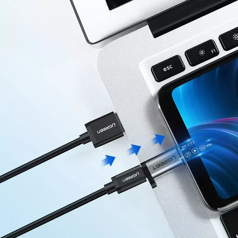 USB-Adapter UGREEN USB-C auf microUSB Grau, leicht 0,4 kg