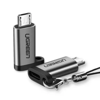 USB-Adapter UGREEN USB-C auf microUSB Grau, leicht 0,4 kg
