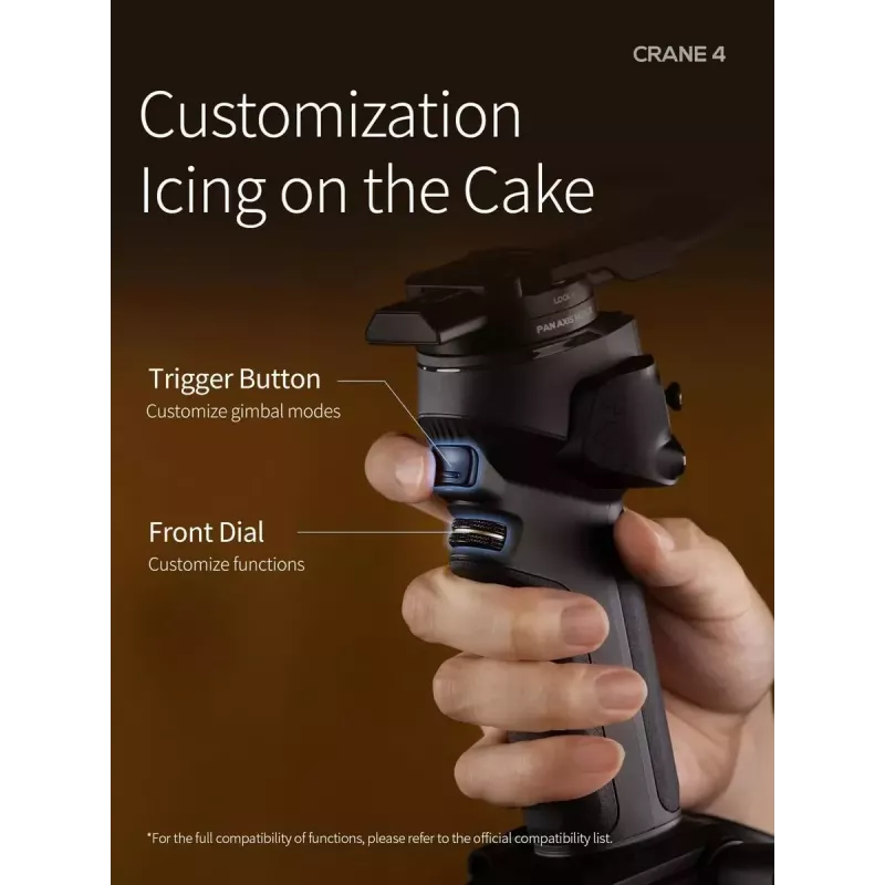 Gimbal Zhiyun Crane 4 3-Achsen-Stabilisator mit bis zu 10 Stunden Akkulaufzeit