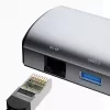 Laptop Dock DUDAO A15PRO Kabelgebunden USB 3.2 Gen 1 Type-A Type-C Grau