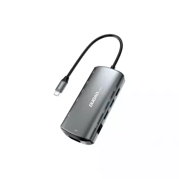 Laptop Dock DUDAO A15PRO Kabelgebunden USB 3.2 Gen 1 Type-A Type-C Grau