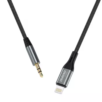 DUDAO Audiokabel Lightning - Miniklinke 3,5 mm, 1 m, grau L11PRO