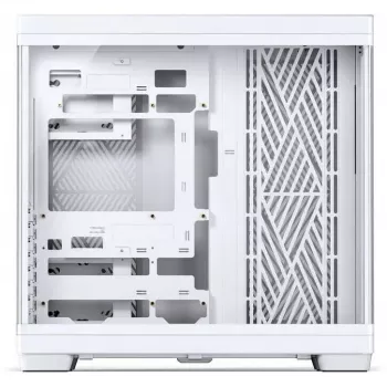 PC-Gehäuse Jonsbo TK-4 WHITE Midi-Tower ATX mit gehärtetem Glas, weiß