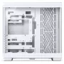 PC-Gehäuse Jonsbo TK-4 WHITE Midi-Tower ATX mit gehärtetem Glas, weiß