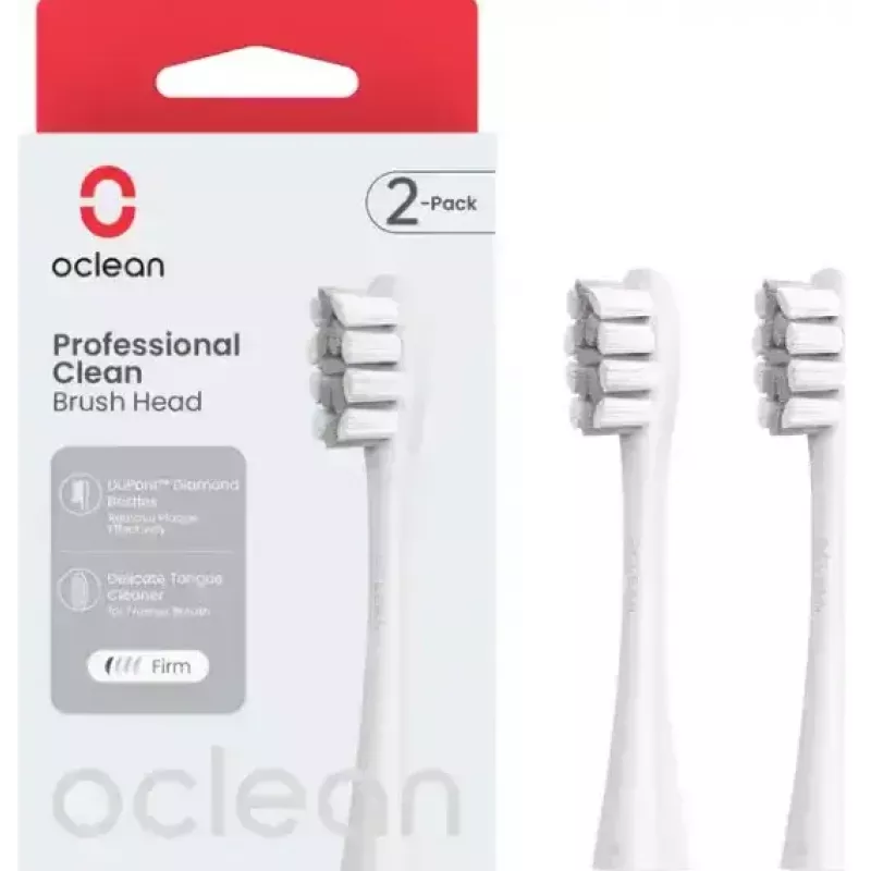 Ersatz-Zahnbürstenköpfe OCLEAN P1C10 Grau, 2 Stück