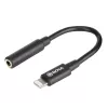 Mobiltelefonkabel BOYA BY-K3 Schwarz 3,5mm Lightning