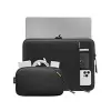 Sleeve Kit Tomtoc TOM-A13-C12D für 13 Zoll MacBook Pro/Air — schwarz