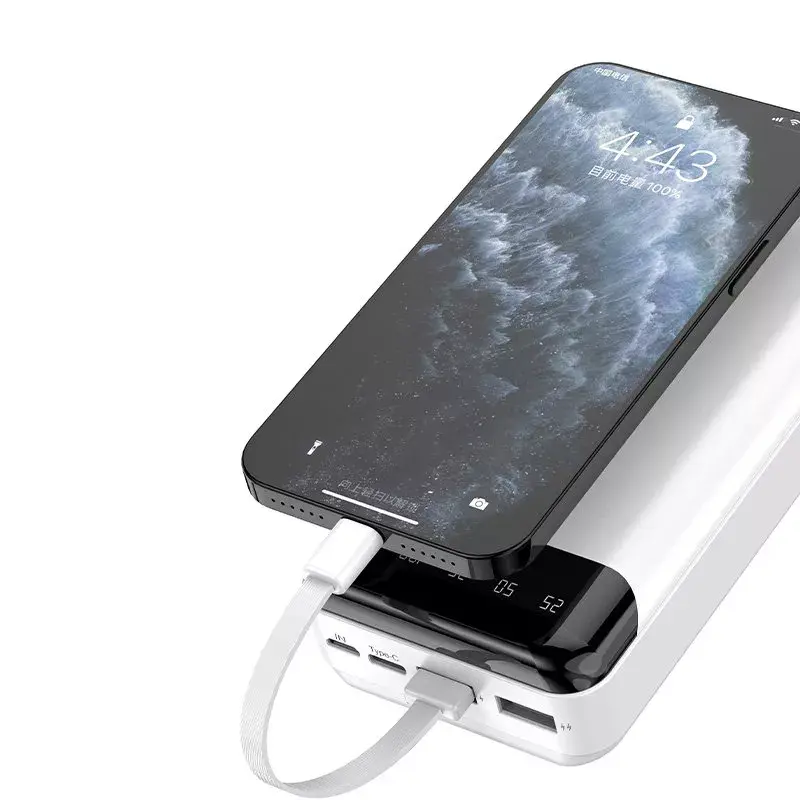 Tragbare Powerbank Dudao K6Pro+ 20000mAh USB Typ C + Micro-USB + Lightning