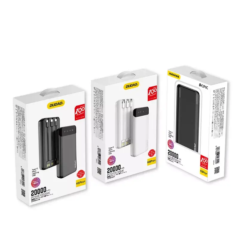Tragbare Powerbank DUDAO K6Pro+ 20000mAh