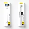 Dudao F18W Teleskop-Selfiestick mit Stativ und Fernbedienung, 110 cm, weiß