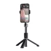 Dudao F18W Teleskop-Selfiestick mit Stativ und Fernbedienung, 110 cm, weiß