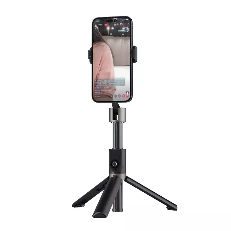 Dudao F18W Teleskop-Selfiestick mit Stativ und Fernbedienung, 110 cm, weiß