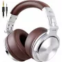 Over-Ear-Kopfhörer OneOdio Pro40 Silber-Braun A-AA09-02 mit Geräuschisolierung