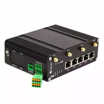 Industrie-Router Milesight UR35 Pro 4G WiFi4 GPS — Mobilfunk 4G, Wi‑Fi 4, GPS, robustes Design