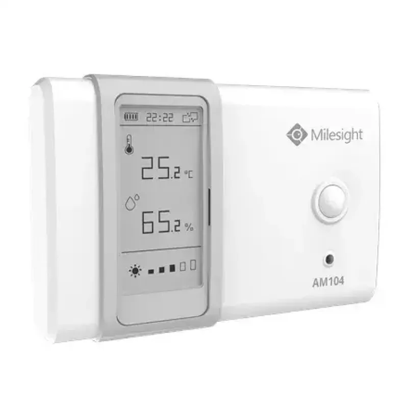 Innenraum-Klimasensor Milesight AM104-868M LoRaWAN – Temperatur und Luftfeuchtigkeit