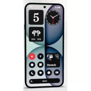 Smartphone Nothing 4a — 6,78 Zoll (17,2 cm), Snapdragon 7s Gen 4, 8 GB RAM, 128 GB, 50 MP Dreifachkamera, 5080 mAh, Dual SIM, Android 16.0, Schwarz