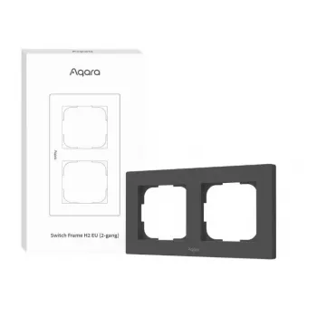 Smart Switch Rahmen H2 2-fach Grau Aqara FE-X01D-G
