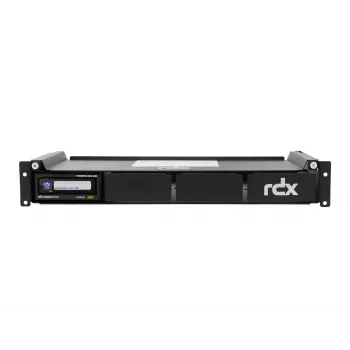 Overland-Tandberg 1,5-HE-Rackmount-QuadPAK für 1–4 externe RDX-Laufwerke, 19 Zoll, Schwarz