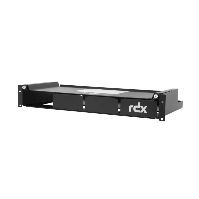 Overland-Tandberg 1,5-HE-Rackmount-QuadPAK für 1–4 externe RDX-Laufwerke, 19 Zoll, Schwarz